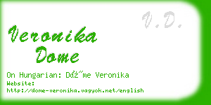 veronika dome business card